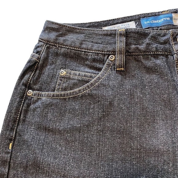 Liz Claiborne Dark Wash Bootcut Jeans - Picture 7 of 13